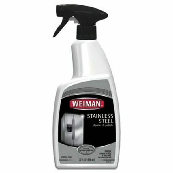WEIMAN, STAINLESS STEEL CLEANER AND POLISH, FLORAL SCENT, 22 OZ SPRAY BOTTLE, 6PK, Weiman Wholesale Pricer, Mfr#: 108